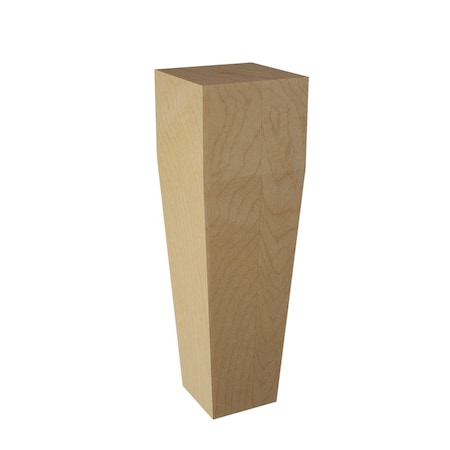 Square Tapered Bun Foot - Hickory